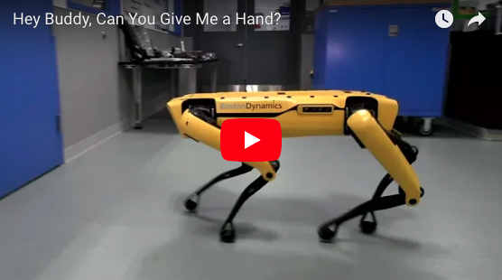 Spot Mini — новый робот Boston Dynamics, который умеет открывать дверь