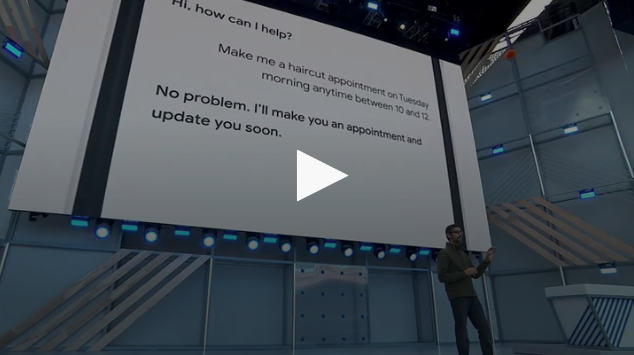 Искусственный интеллект Google может назначать встречи и делать заказы по телефону